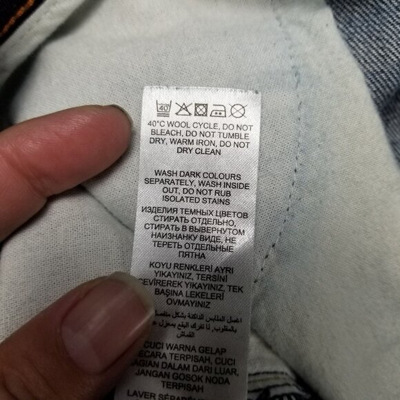 Jasper Conran Jeans Mens 38x32 Blue Straight Fit Stretch Button Fly Denim - Picture 12 of 13